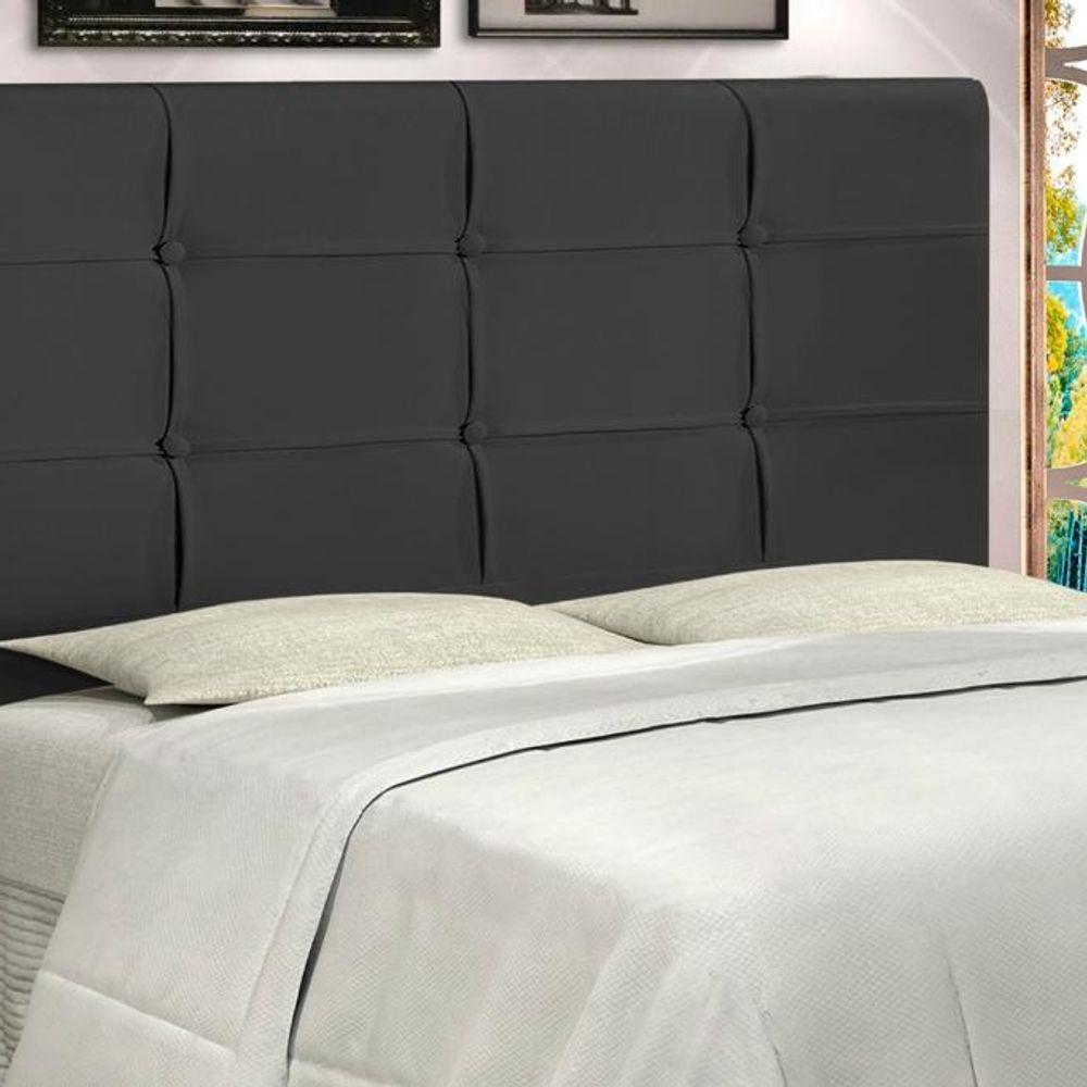 Cabeceira Solteiro Jbe Moveis Style 94cm Preta Cama Box 88cm - 2
