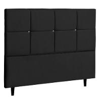 Cabeceira Solteiro Jbe Moveis Paris 94cm Preta Cama Box 88cm - 1