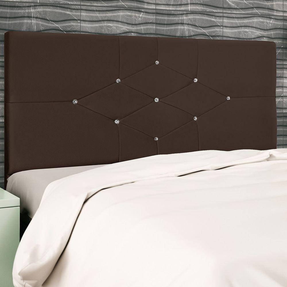 Cabeceira Solteiro Jbe Camboriú Preto 94cm Box 88cm Marrom - 2