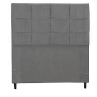 Cabeceira Casal King Jbe Style 195cm Cinza Cama Box 193cm - 1