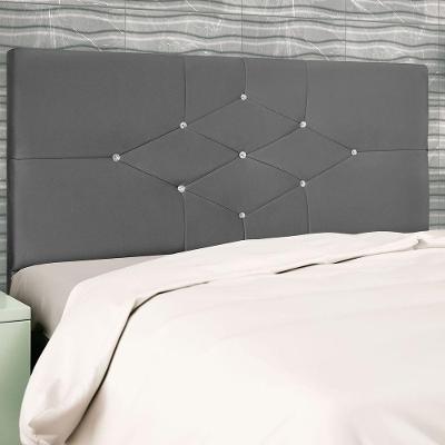 Cabeceira Casal Queen Jbe Camboriú Bege 164cm Box 158 Cinza