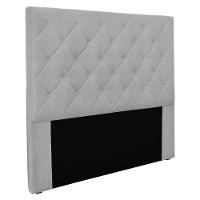 Cabeceira Casal 1,40M Tânia Linho Cinza Claro - Pallazio - 1