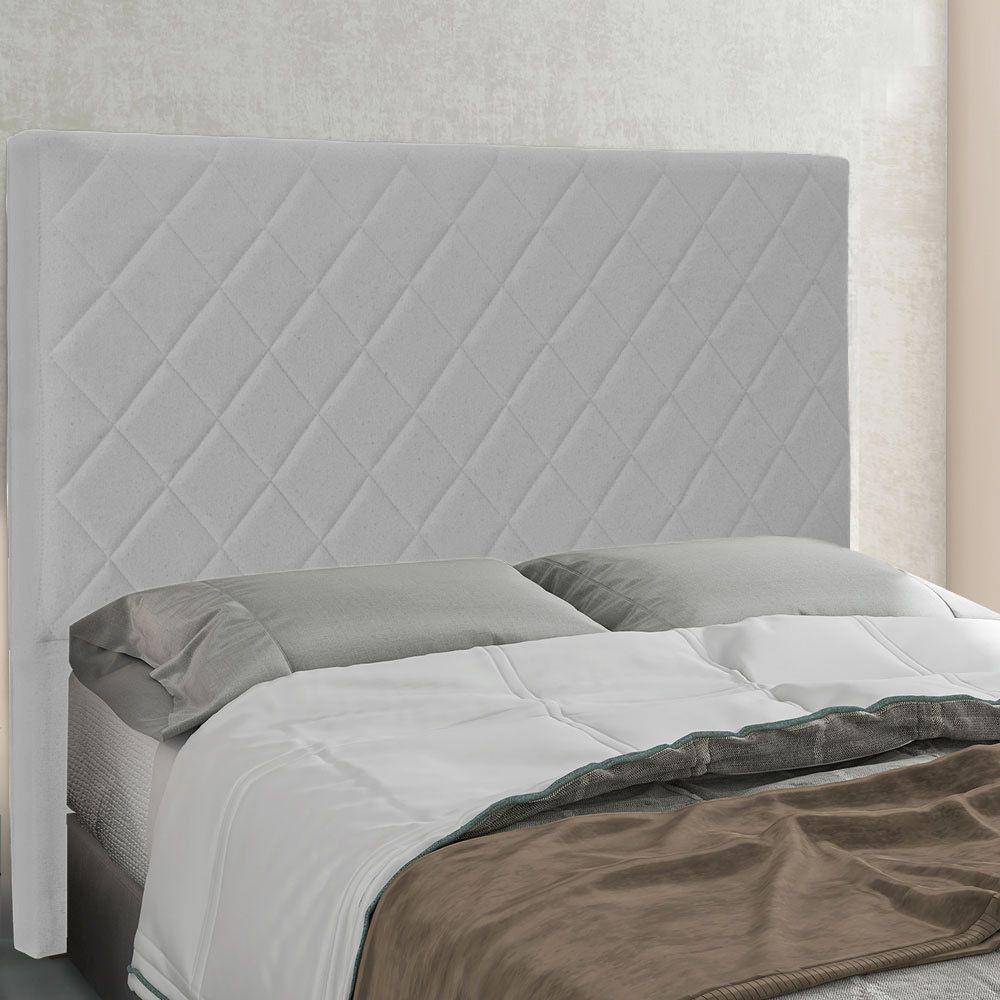 Cabeceira Queen 1,60M Esmeralda Linho Cinza Claro - Pallazio - 4