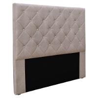 Cabeceira Casal 1,40m Linho Rústico Areia - 1