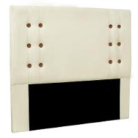 Cabeceira Casal 1,40M Genova Linho Rústico Pallazio Pérola - 1