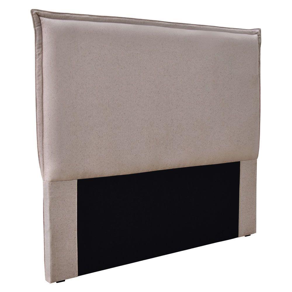 Cabeceira Casal 1,40m Linho Rústico Areia - 1