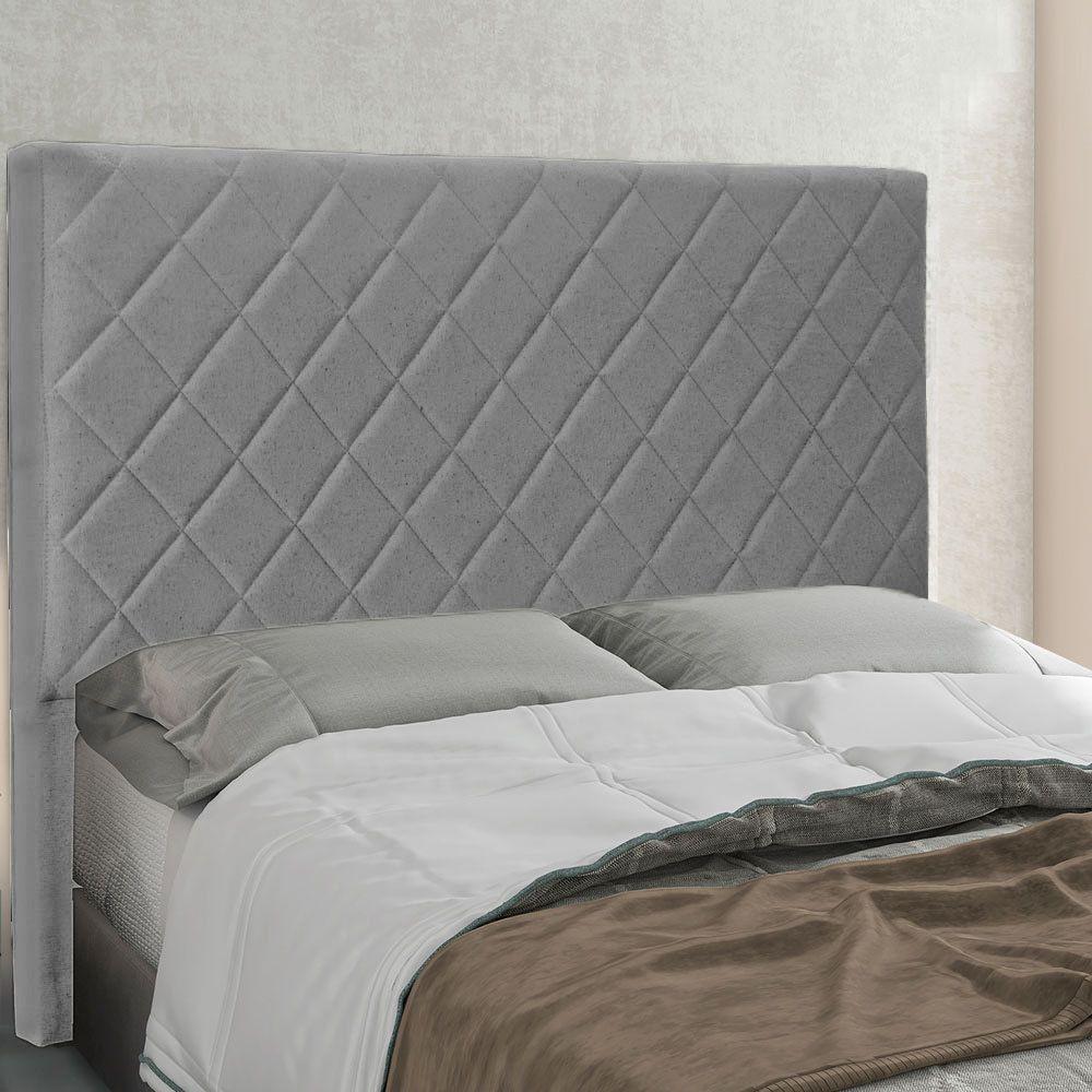 Cabeceira King 1,95M Esmeralda Linho Cinza Escuro - Pallazio - 4