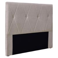 Cabeceira Casal 1,40m Aquilla Linho Rústico Areia - 1