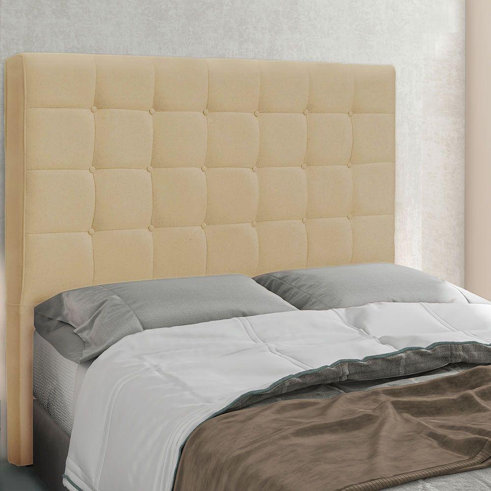 Cabeceira King 1,95M Verona Linho Rústico Pallazio Dourado - 3