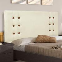 Cabeceira King 1,95M Genova Linho Rústico Pallazio Pérola - 3