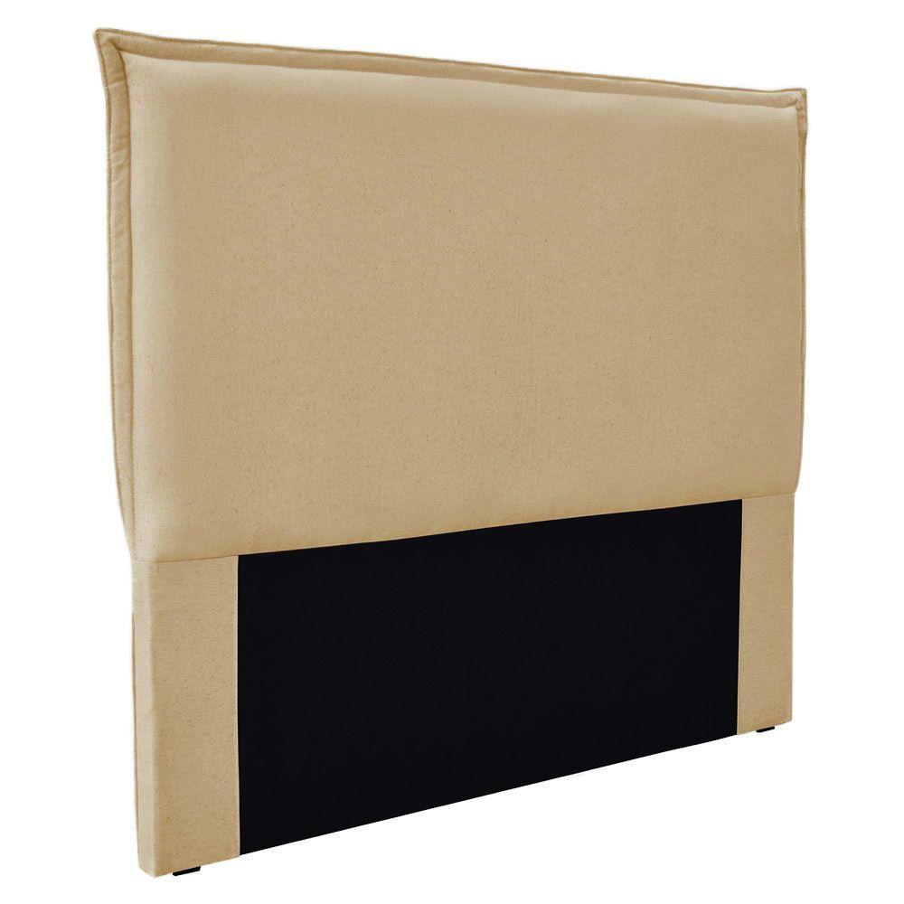 Cabeceira Casal 1,40M Veneza Linho Rústico Pallazio Dourado - 1