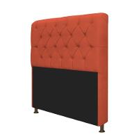 Cabeceira Lady e Recamier Ari 90Cm Solteiro Suede Terracota - 3