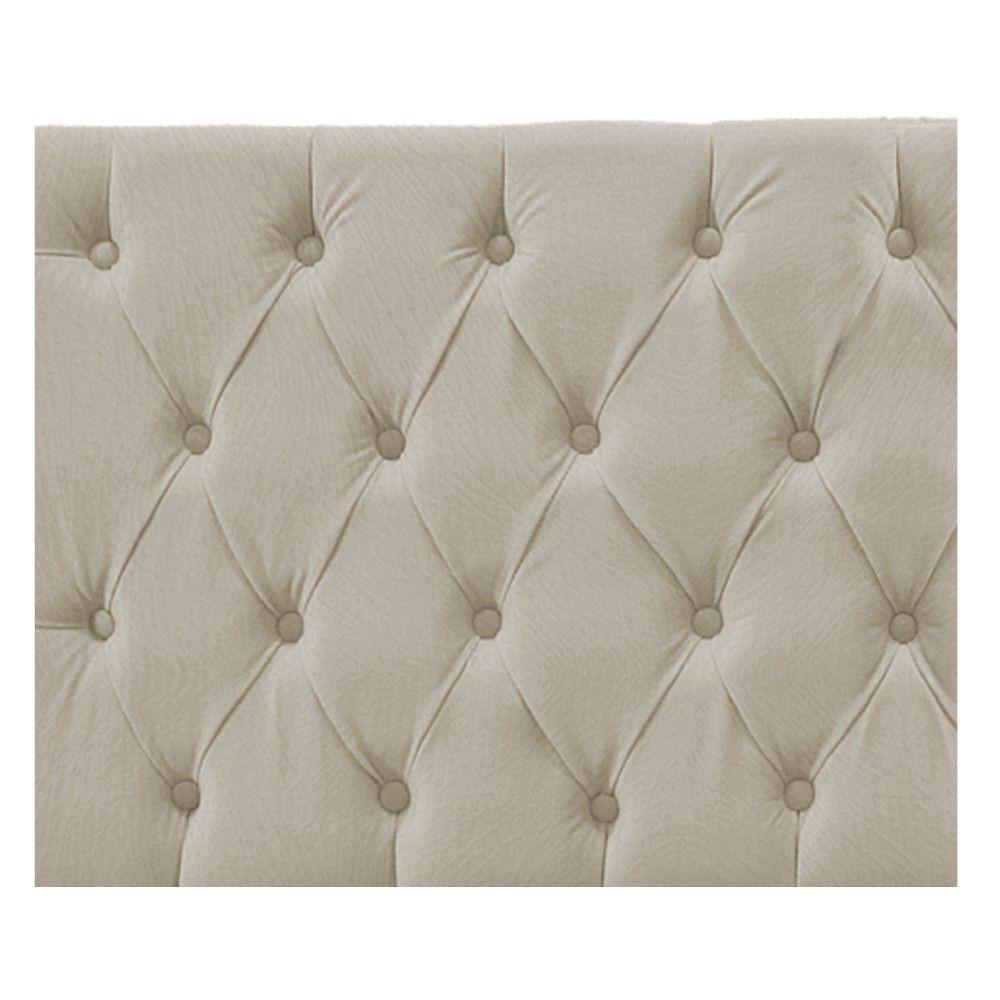 Cabeceira Sofia 195 Cm King Size Suede Bege - 2