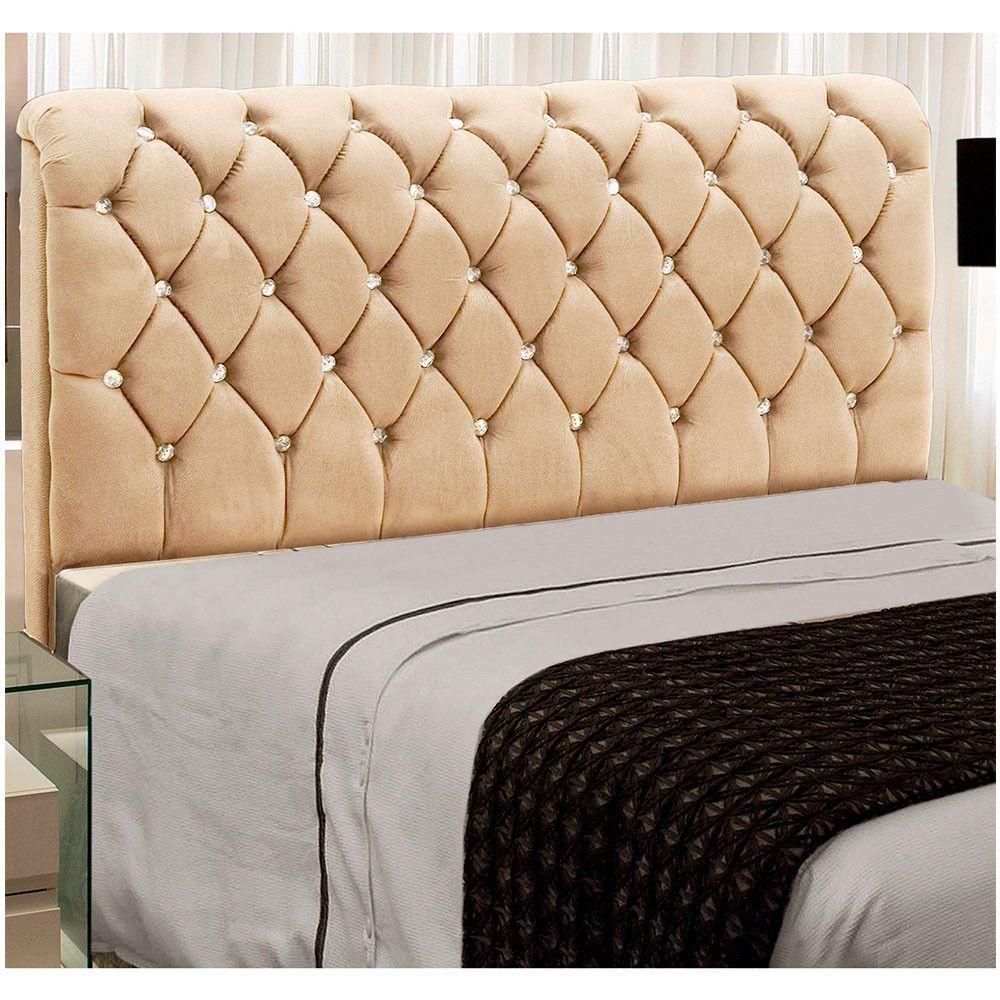 Cabeceira Fernanda 1,40 Para Cama Box Casal Marfim - 2