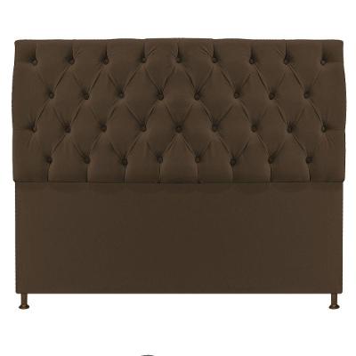 Cabeceira Sofia 160 Cm Queen Size Suede Marrom