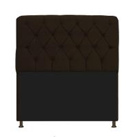 Kit Cabeceira Lady e Recamier Ari 90 Cm Corano Marrom - 6