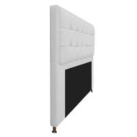 Cabeceira e Calçadeira Copenhague 140Cm Casal Suede Branco - 7