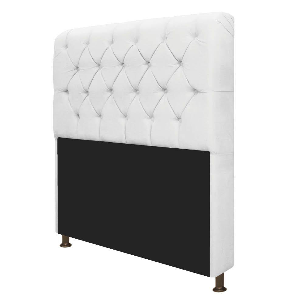 Cabeceira Lady e Recamier Félix 160Cm Queen Size Branco - 3