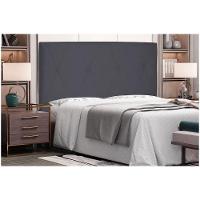 Cabeceira Aquilla Para Cama Box Solteiro 90 Cm Suede - D'rossi Cor Cinza - 4