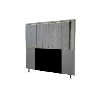 Cabeceira Opala Cama Box Queen 193cm Linho Cinza - 1