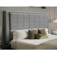 Cabeceira Opala Cama Box Queen 193cm Linho Cinza - 2