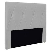 Cabeceira King 1,95M Aquilla Linho Rústico Cinza Claro - 1