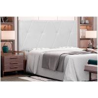 Cabeceira Aquilla Para Cama Box Solteiro 90 Cm Corino - D'rossi Cor Branco - 9