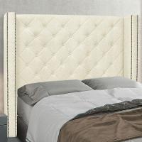 Cabeceira Queen 1,60M Vicenza Linho Rústico Pallazio Pérola - 4