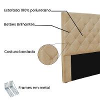 Cabeceira King 1,95M Tânia Linho Dourado - Pallazio - 5