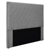 Cabeceira King 1,95M Esmeralda Linho Rústico Cinza Escuro - 1