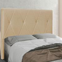 Cabeceira Queen 1,60M Aquilla Linho Rústico Pallazio Dourado - 4