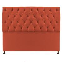 Cabeceira Sofia 140 Cm Casal Suede Terracota - 1