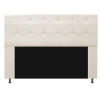 Cabeceira e Calçadeira Baú Mel 195 Cm King Size Bege - 6