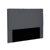 Cabeceira Dubai Para Cama Box Solteiro 90cm Suede - D'Rossi Cinza - 1