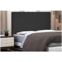 Cabeceira Dubai Para Cama Box Solteiro 90cm Suede Preto - D'Rossi