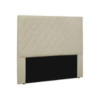 Cabeceira Dubai Para Cama Box Solteiro 90cm Corino - D'Rossi Bege - 1