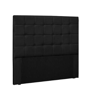 Cabeceira Verona Cama Box Queen 160 Cm Corino Preto
