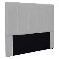 Cabeceira Queen 1,60M Ravenna Linho Rústico Cinza Claro - 1