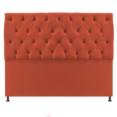 Cabeceira Sofia 195 Cm King Size Suede Terracota