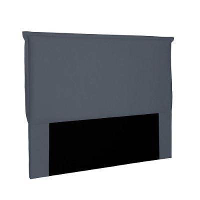 Cabeceira Garden Cama Box Solteiro 90Cm Suede Cinza