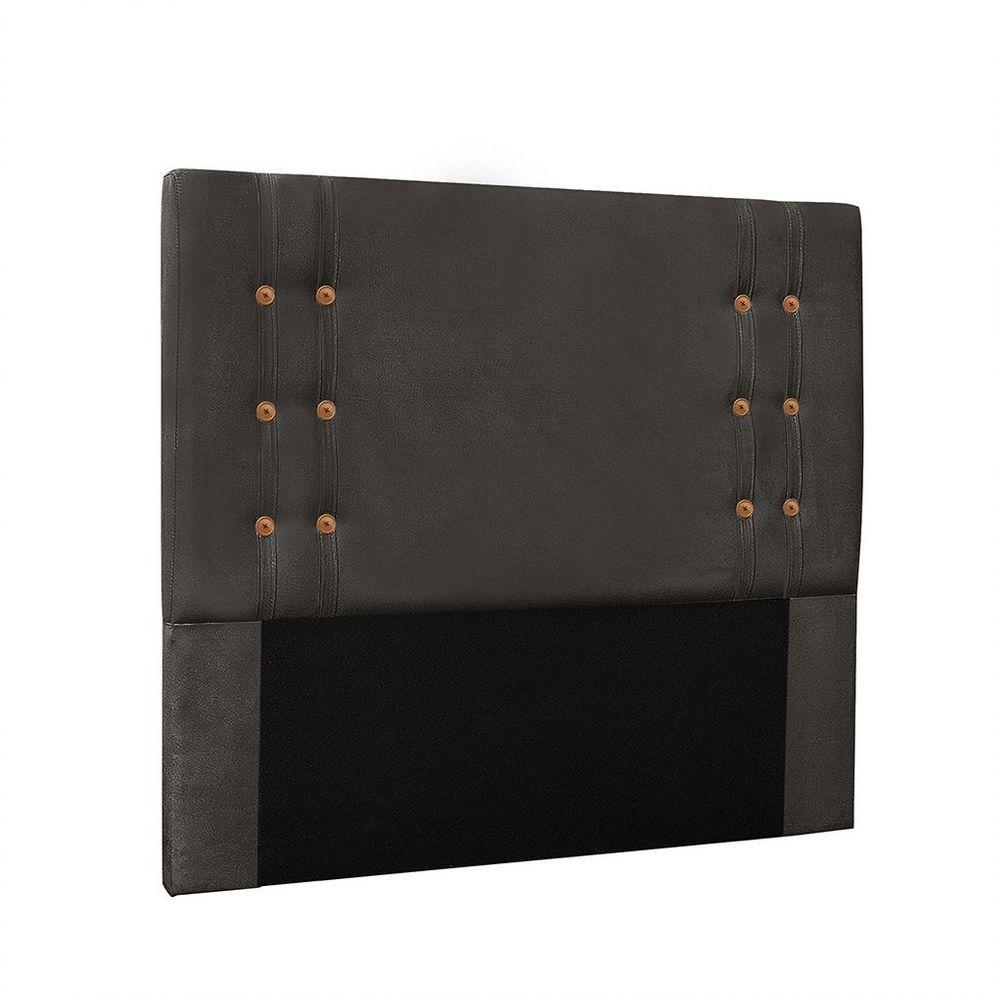 Cabeceira Gênova Para Cama Box Solteiro 90 Cm Suede - D'rossi Cor Cinza - 1