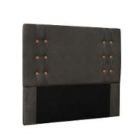 Cabeceira Gênova Para Cama Box Solteiro 90 Cm Suede - D'rossi Cor Cinza - 1