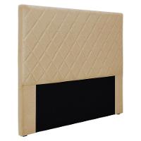 Cabeceira Casal 1,40M Esmeralda Linho Rústico Dourado - 1