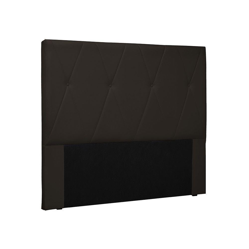 Cabeceira Aquilla Para Cama Box King 195cm Corino Marrom - D'Rossi - 1