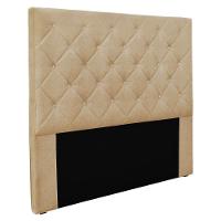 Cabeceira Queen 1,60M Tânia Linho Rústico Pallazio Dourado - 1