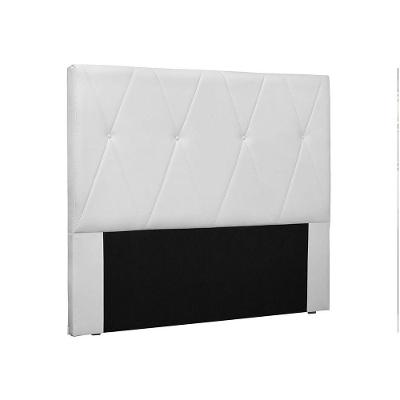 Cabeceira Aquilla Para Cama Box King 195cm Corino Branco - D'Rossi