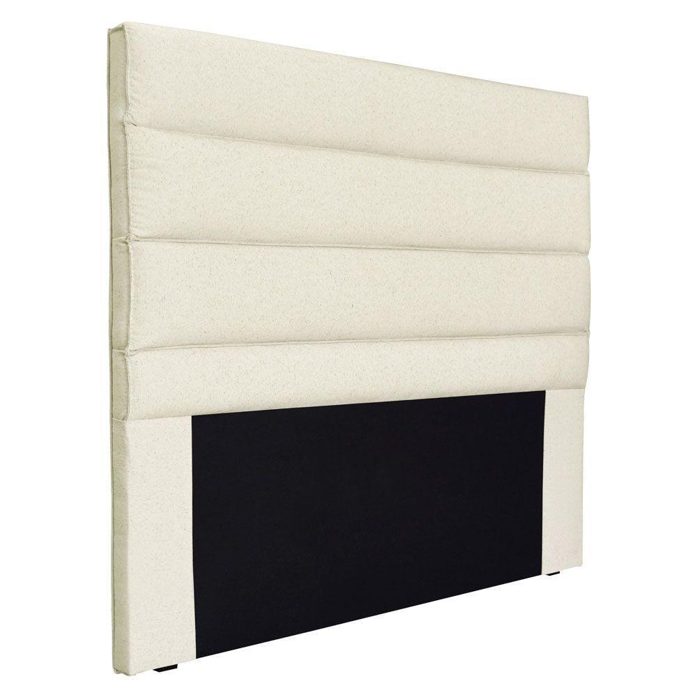 Cabeceira Queen 1,60M La Italiana Linho Rústico Pérola - 1