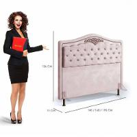 Cabeceira Holanda 1,60 Para Cama Box Queen Rose Luxor - 2