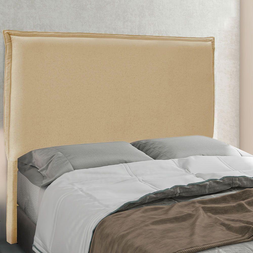 Cabeceira King 1,95M Veneza Linho Rústico Pallazio Dourado - 3