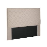 Cabeceira Dubai Para Cama Box Solteiro 90cm Suede - D'Rossi Bege - 1